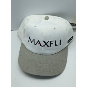 Maxfli XS Golf Hat Embroidered Adjustable baseball cap White/Sandstone color NEW